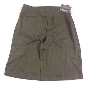 New 600 West Women Linen Shorts size  4 Brown Work